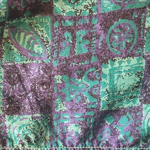 Surf Sport vintage surf trunks teal and purple XL 18 - Picture 2 of 6